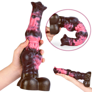 Waller 10.2 Inch Realistic Horse Dildo With Huge Knot And Clear Texture Laphwing